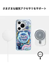 ユニークなデザインのブルーグラフィティキャット携帯ケース【華為機種対応・スタンド機能付き・防振効果】