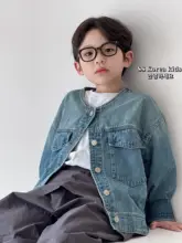 子供用デニムジャケット【春用・ゆったりデザイン・男女兼用】