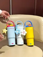 おしゃれなステンレス製保温ボトル【大容量・吸管付き・アウトドア用】