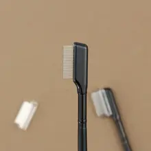 JIANNZT ステンレス製眉毛ブラシ【密歯ブラシ・マスカラブラシ・アイメイク用】