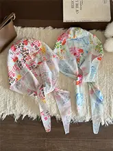 個性的なグラフィティプリントのハット【春夏用・甘めデザイン・顔周りを引き立てる・フード付き】