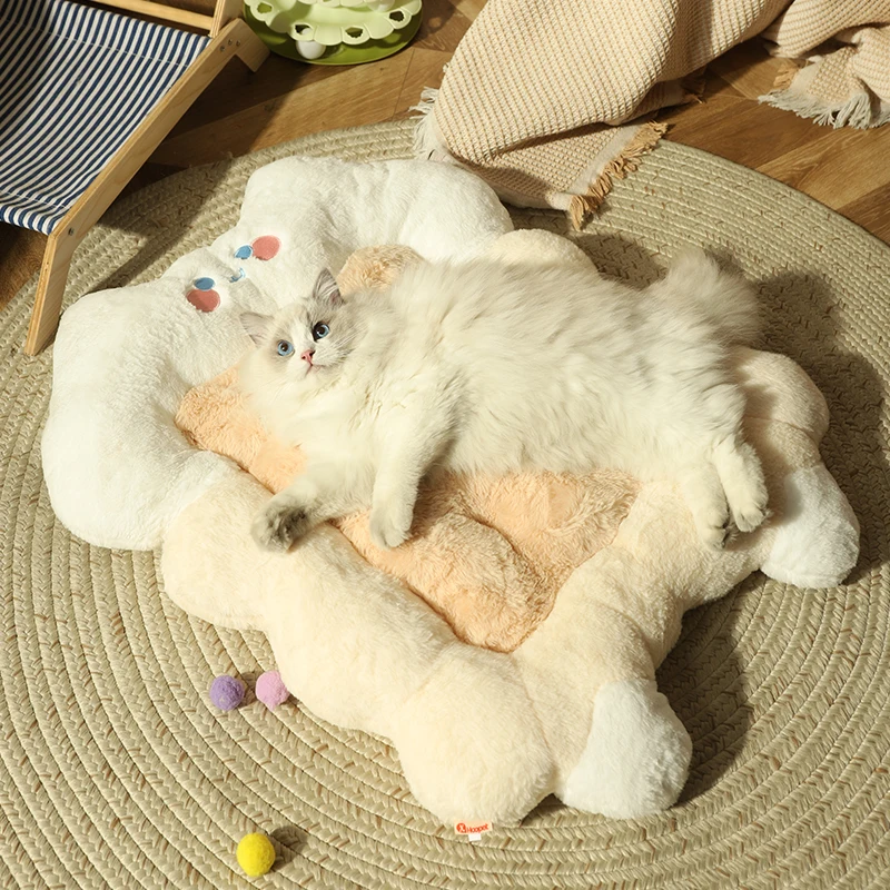 冬用猫ベッド【保温・ペット用・四季対応】：寒冷期の室内環境で最適な暖かさを実現