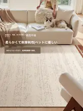モダンシンプルデザインのラグ【厚手・防音・お手入れ不要・洗える】