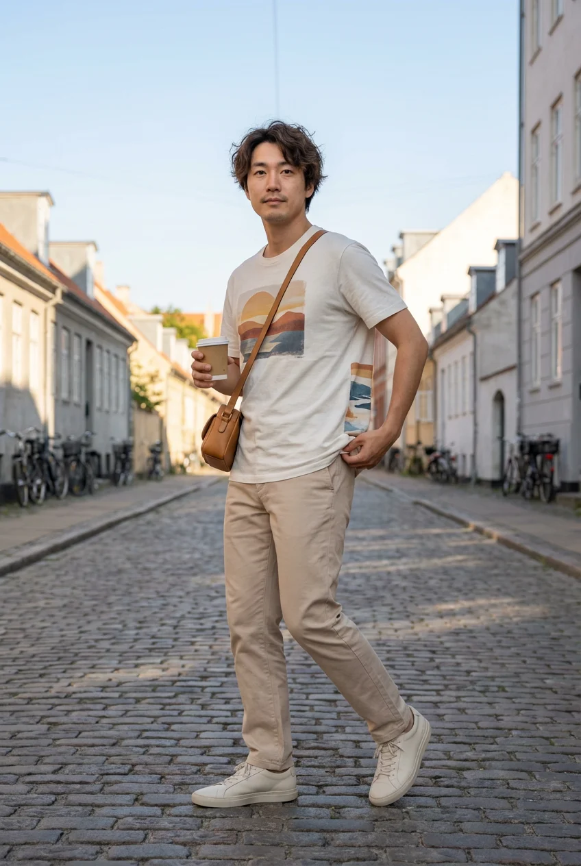 カーゴパンツ メンズ コーデ 完全ガイド｜トップス選びと素材のバランス