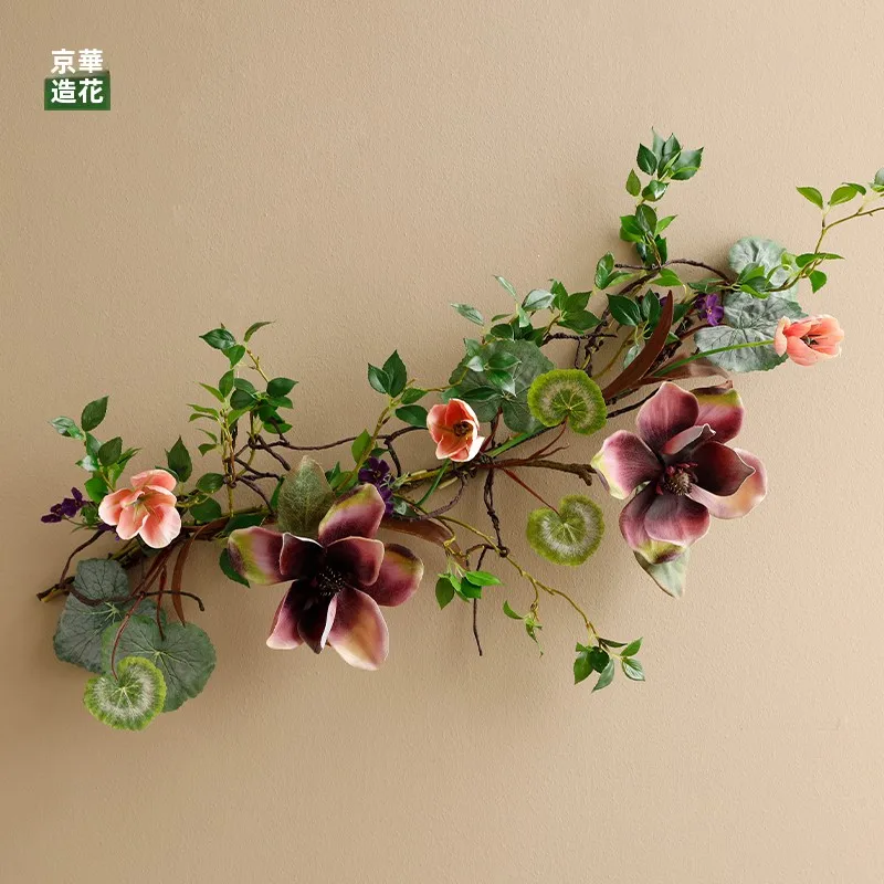 リアルなバラのつる偽花 壁面装飾用アーチ吊り花アート：おしゃれな飾り方の実用ガイド