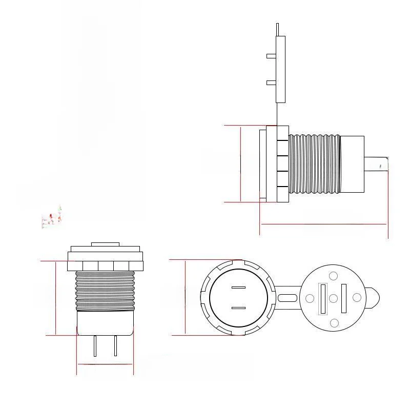 防水仕様の 車載スマホ充電器【急速充電・ダブルUSBポート対応・12V／24V用】