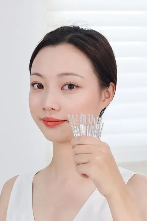 Brainbow 眉毛用スクリューブラシ100本セット【初心者向け・携帯用】