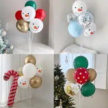 バルーン ラテックス テーブルスタンド 雪だるま クリスマス お正月 迎春 パーティー ウィンドウディスプレイ 店舗 飾り付け インスタ映え