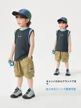 男の子用 コットン製 短パン【夏用・薄手・五分丈】（セットアップ対応）