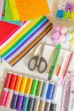 不織布 DIY 手工セット【幼稚園学生用・補助材料付き・制作ガイド】