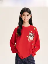 Tシャツ キッズ ガールズ 綿 長袖 ルームウェア 秋「BarryBanny」