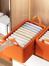 収納力抜群の二段式衣類収納ボックス【通気性・防湿・折りたたみ可能・強化スチールリング内蔵】