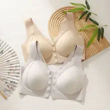 前開きデザインのママ向けブラトップ【大きいサイズ・ノンワイヤー・中高年向け】