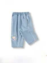 デニムパンツ キッズ ガールズ ストレート カジュアル 秋冬 「Balabala」