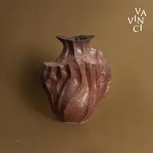ビンテージ風 中華スタイルのアート陶器フラワーベース【不規則なデザイン・インテリア用】