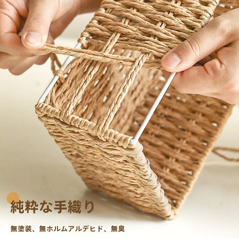 キッチンをスッキリ整理！収納グッズおすすめ｜編み込みデザインの温かみが空間を整える完全ガイド