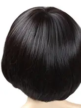 ショートボブヘアウィッグ【女性用・モダンデザイン・マッシュルームカット】