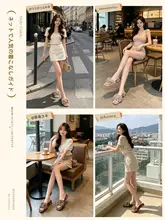 夏にぴったり！女性用ハイヒールサンダル【オープントゥ・ファッショナブル・快適】