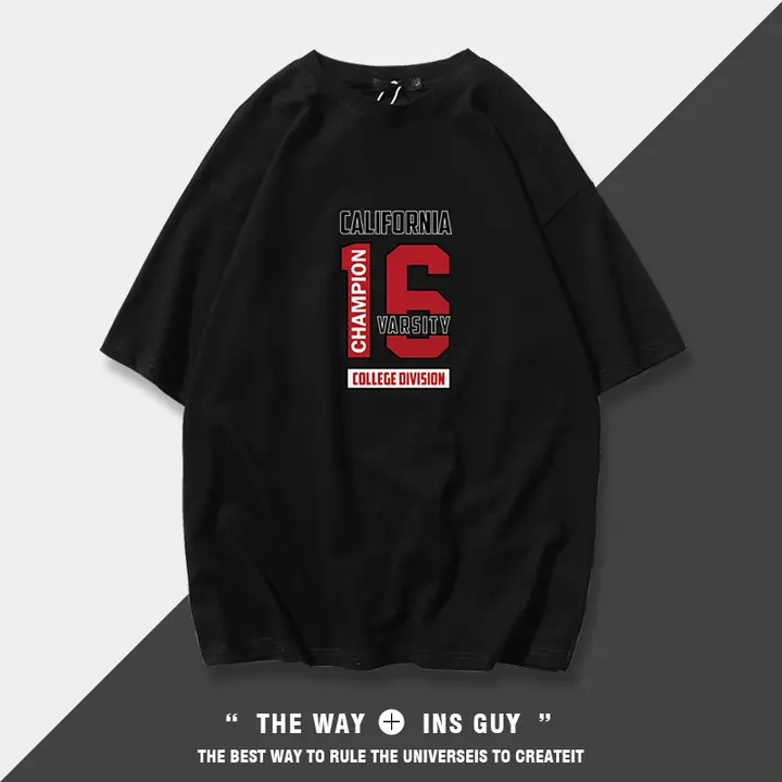 夏用 メンズ カジュアルTシャツ【コットン100%・ルーズフィット・ヒップホップスタイル】