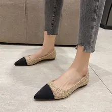 黒のフラットシューズ【レディース・ドライビングシューズ・浅口・尖ったトゥ】