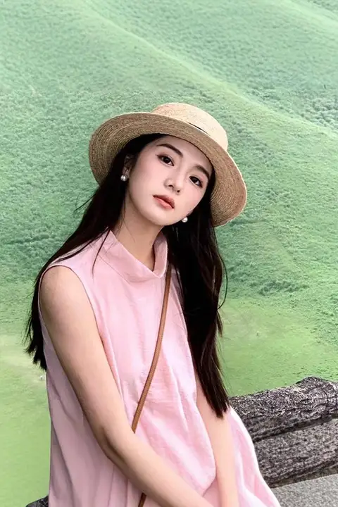 夏用平頂草帽【紫外線対策・ビーチ・リゾート用】