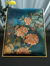 中国風デザイン シルクストール【香云纱・両面使用・高級ギフト向け】