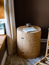 丸いスツール 茶室用 無垢材 シンプルスタイル 装飾 家具
