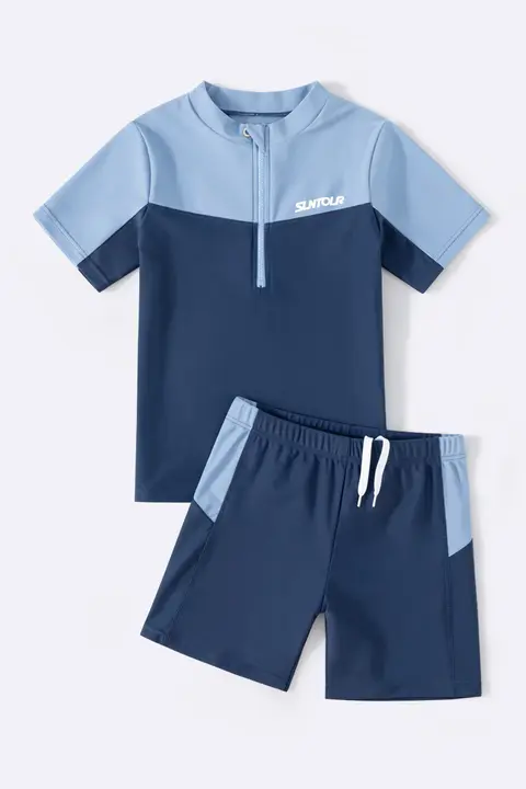YUKE 子供用水着【男の子用・分離型・日焼け防止・夏用】（セットアップ対応）