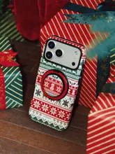 スマホスタンド マグネット式 MagSafe対応 360度回転 卓上 クリスマス お正月 ギフト「Ufology」