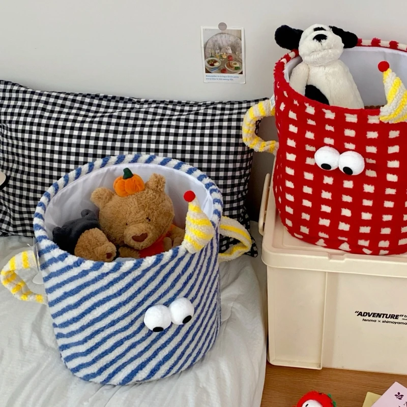 可愛いデザインの収納バスケット：多用途で子ども部屋に最適な無纺布製収納解決策