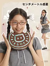 可愛い猫デザインの斜め掛けバッグ【毛糸製・お菓子モチーフ・誕生日プレゼントに最適】