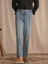 極上の柔らかさ！メンズ レトロデニムパンツ【ストレート・カジュアル・ウエストゴム】