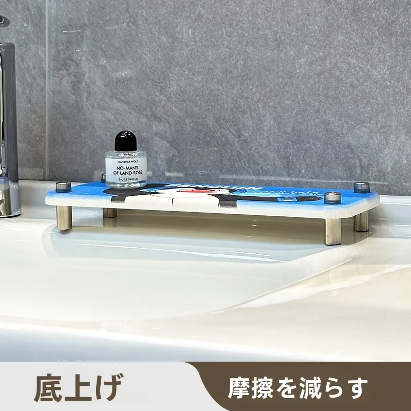 可愛い珪藻土吸水マット：洗面台用収納と歯ブラシホルダーの実用性を検証
