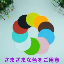 ラウンドノンスリップシリコンコースター断熱マット