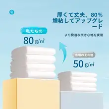 極上の柔らかさ！使い捨てコットン洗面器【旅行用・大判・厚手】（セットアップ対応）