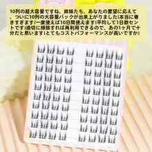 夢鹿 ディアスピリット 10段リボン式 ネコ系ナチュラルつけまつげ【女性用・R15サイズ・全長タイプ】