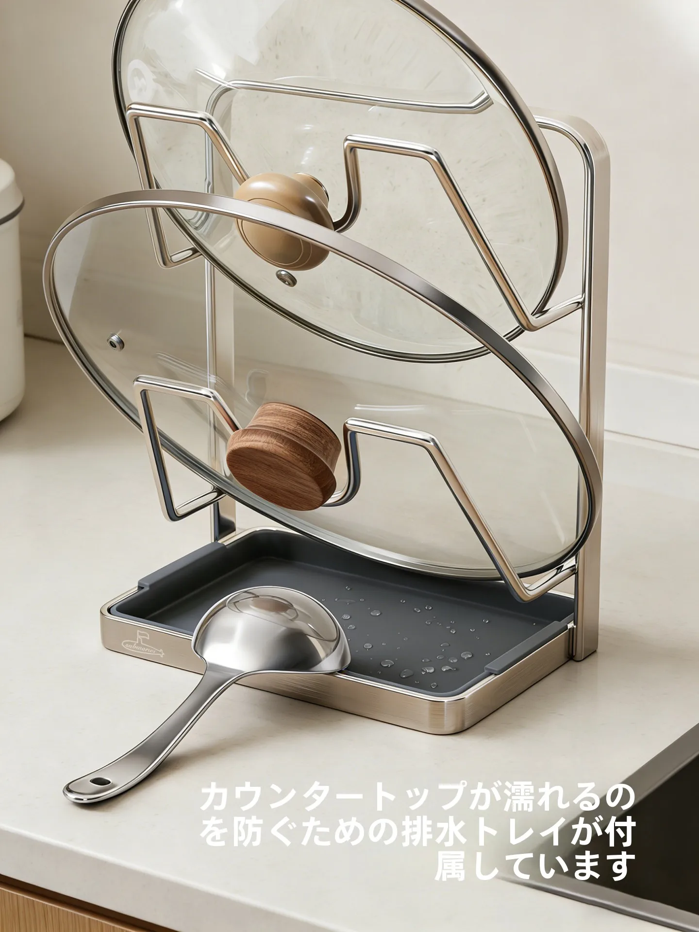 壁掛け鍋ふたラック：キ  ッチン収納に最適なL型金属ラックの使い方と実際の効果