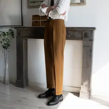 高級感ある メンズナポリスタイルパンツ【スリムフィット・カジュアル・小脚】