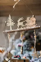 クリスマスデコレーション小木製プレート【メリークリスマス・飾り用・雰囲気作り】