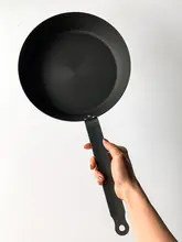 Vv小丸家 日本製 鉄製ノンスティック フライパン【小型・無塗装・ステーキ対応】
