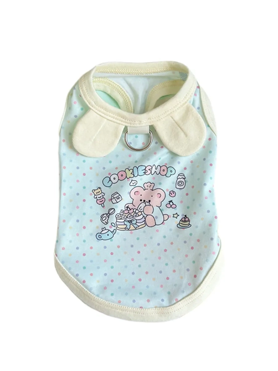 犬用夏用薄手タンクトップ【かわいいキャラクター・小型犬用】