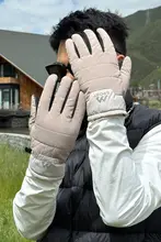防水機能付きタッチスクリーン自転車用グローブ【冬用・風防・保温・男女兼用】