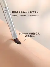 コントロールブラシ 刀型 舌頭 平頭 細部カバー 黒クマ ほうれい線