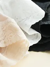 真 silkニット薄手レース付き五分丈防走光安全パンツ【女性用・サテン素材・快適な寝間着】