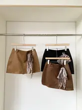 ハイウエストAラインスカート【防走光デザイン・シルクスカーフ付き】（セットアップ対応）