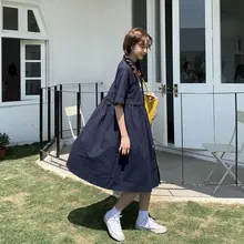 刺繍入り半袖ワンピース【ゆったりシルエット・夏用・カジュアル】（セットアップ対応）