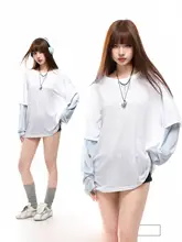 春夏用レディース長袖Tシャツ【ストライプデザイン・フィット・日焼け防止】