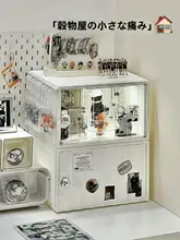 二次元デザインの卓上収納キャビネット【フィギュア展示・防塵対策】