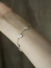 925純銀製 レトロ織り模様ハートブレスレット【上質な手作りアクセサリー】