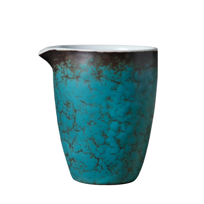 緑松釉の公道杯【陶器製・シンプルなデザイン・功夫茶用】